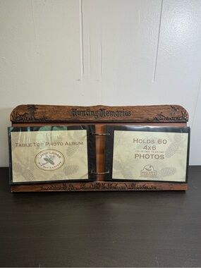 Livin' Lodge Big Sky Carvers Rustic Hunting Memories Table Top Photo Album
